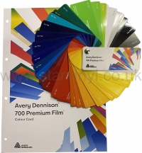 Avery 700 Vinyl Colour Card / Swatch